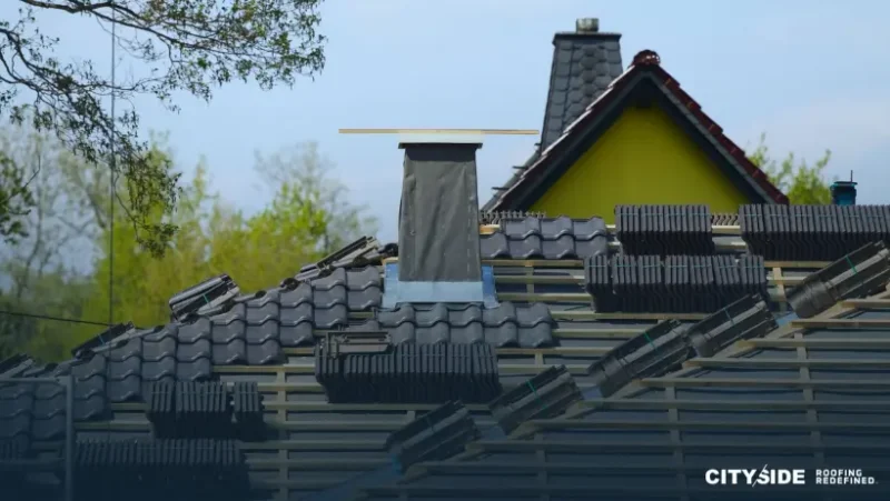 An assortment of roofing materials arranged, highlighting diverse options for building and home improvement applications